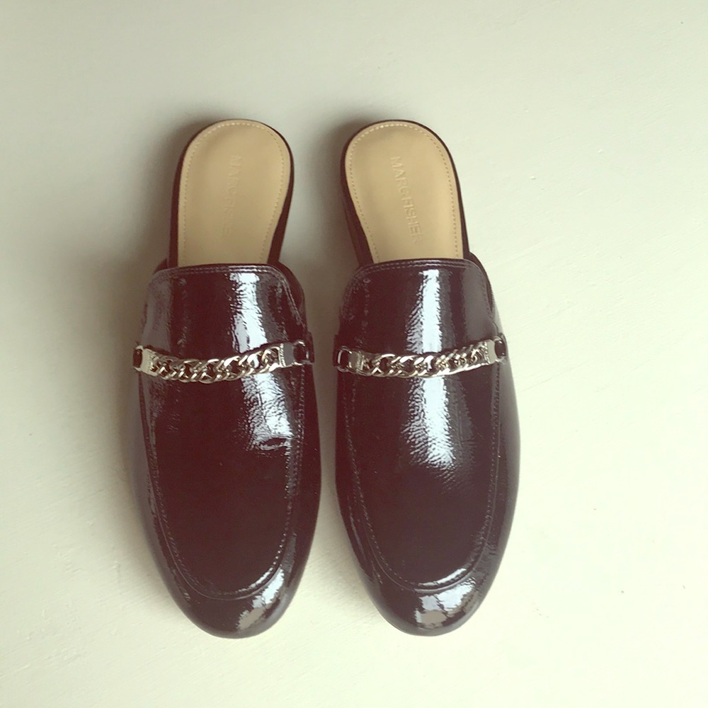 Marc Jacobs patent leather mules